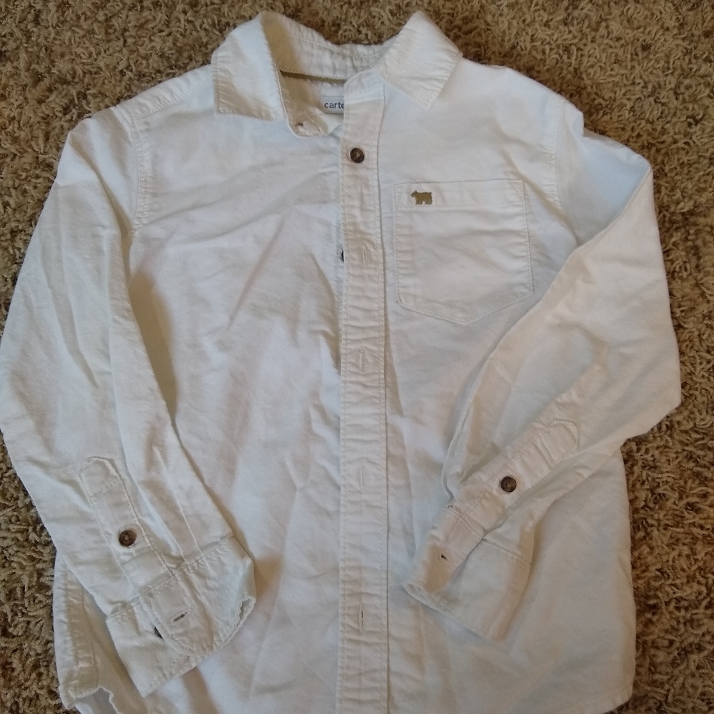 Boys white button up